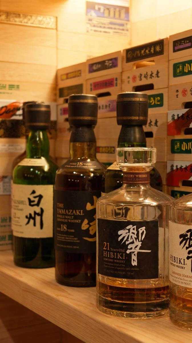 Japanese whisky at Toyosu